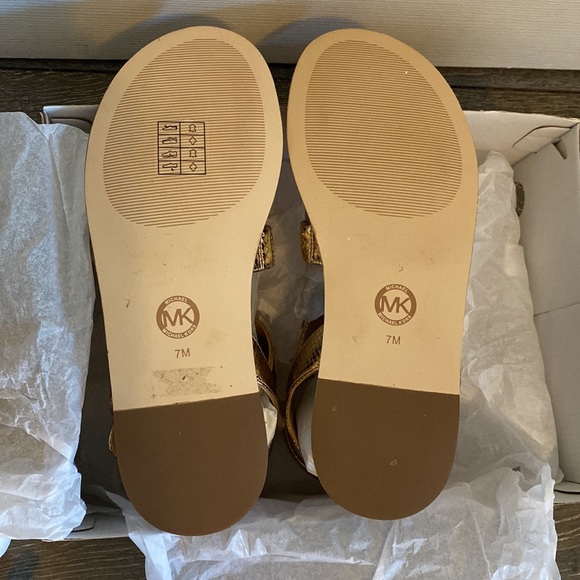MICHAEL KORS (Brand New!) Golden Roman-Like Sandals - Picture 8 of 8